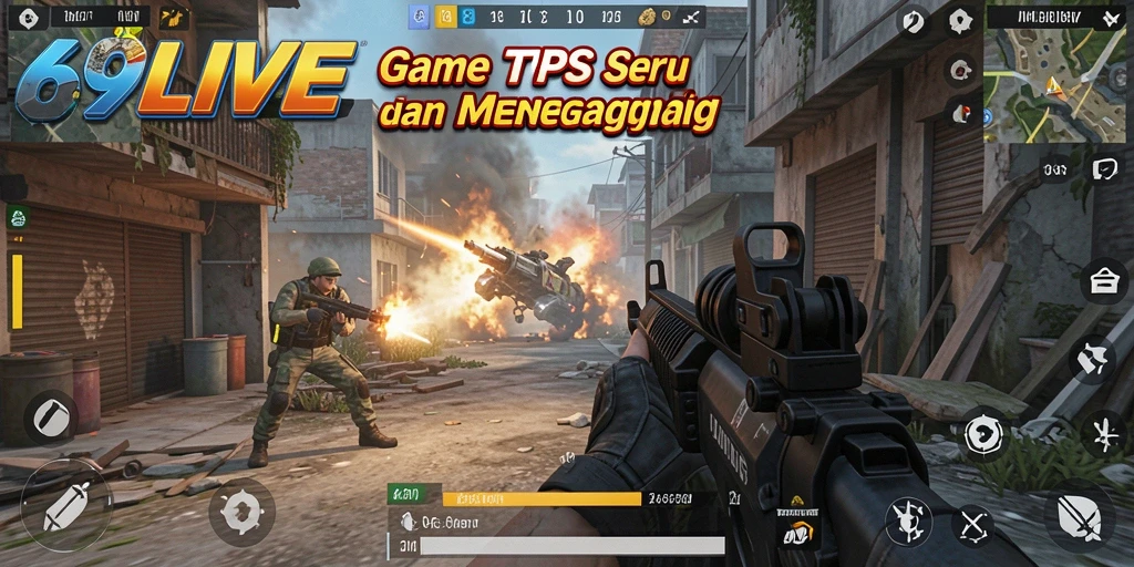 Tangkapan layar dari gameplay TPS yang intens dan menarik dalam 69LIVE.
