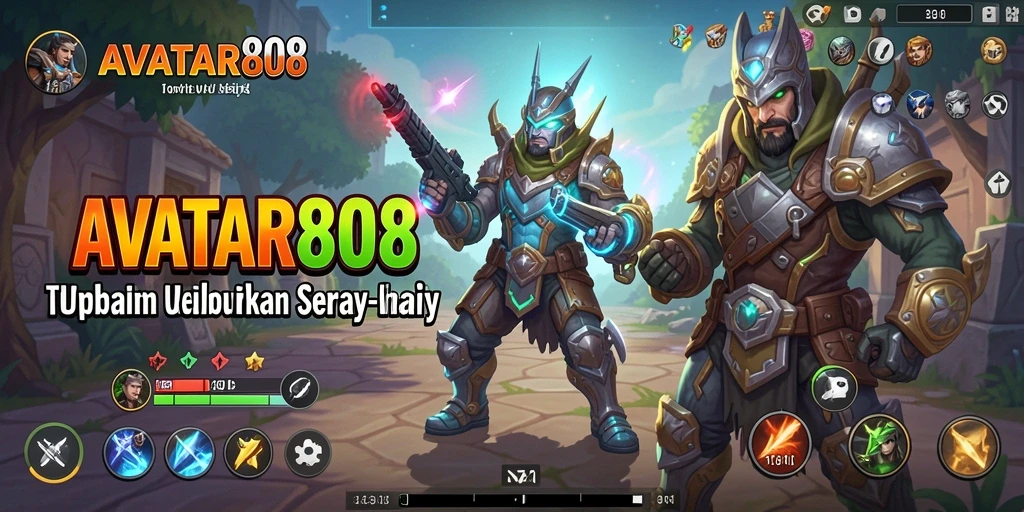 Tampilan antarmuka AVATAR808 yang sederhana dan fungsional.