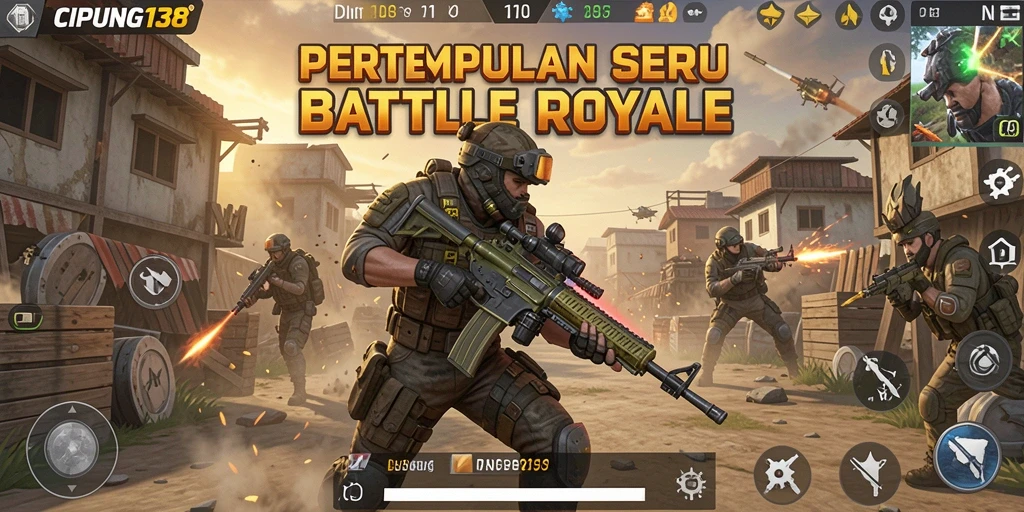 Gameplay seru dari CIPUNG138 dalam pertempuran Battle Royale.