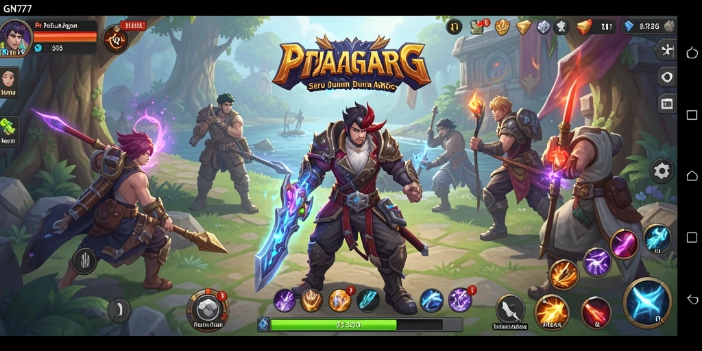 Tampilan gameplay menegangkan dan mendebarkan dari GN777.