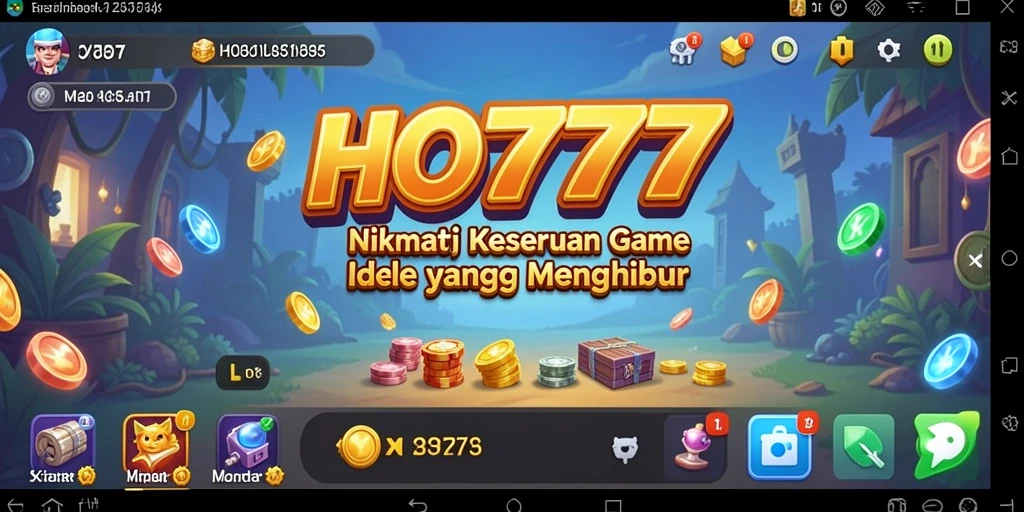 Tampilan gameplay HO777 yang menarik dengan berbagai karakter dan elemen Idle.