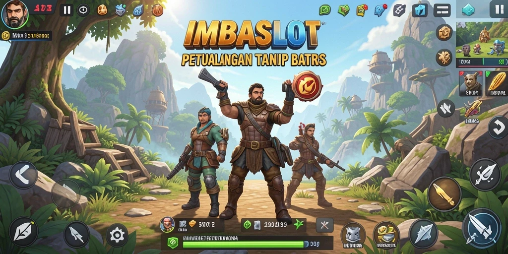Screenshot gameplay IMBASLOT menampilkan petualangan di dunia terbuka yang menakjubkan.