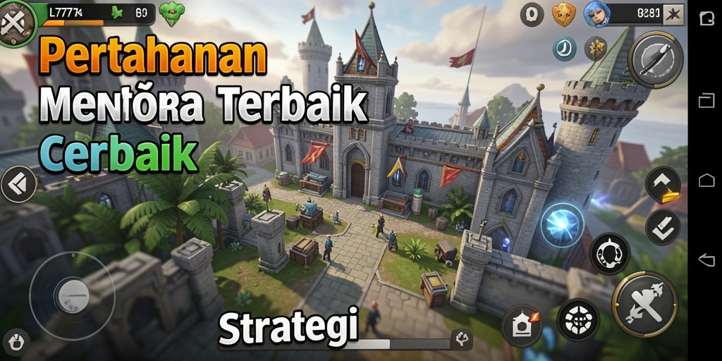 Screenshot L777 menampilkan pertempuran Tower Defense yang mendebarkan.