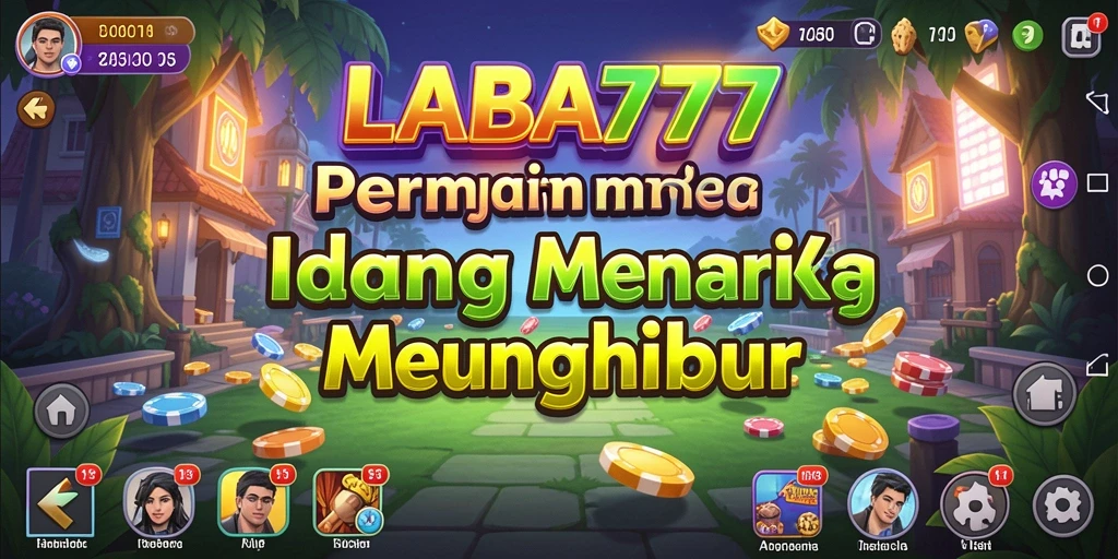 Tampilan gameplay utama LABA777 yang menyenangkan dan menenangkan.