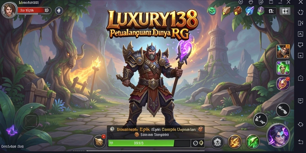 Tampilan gameplay epik di dunia RPG LUXURY138.