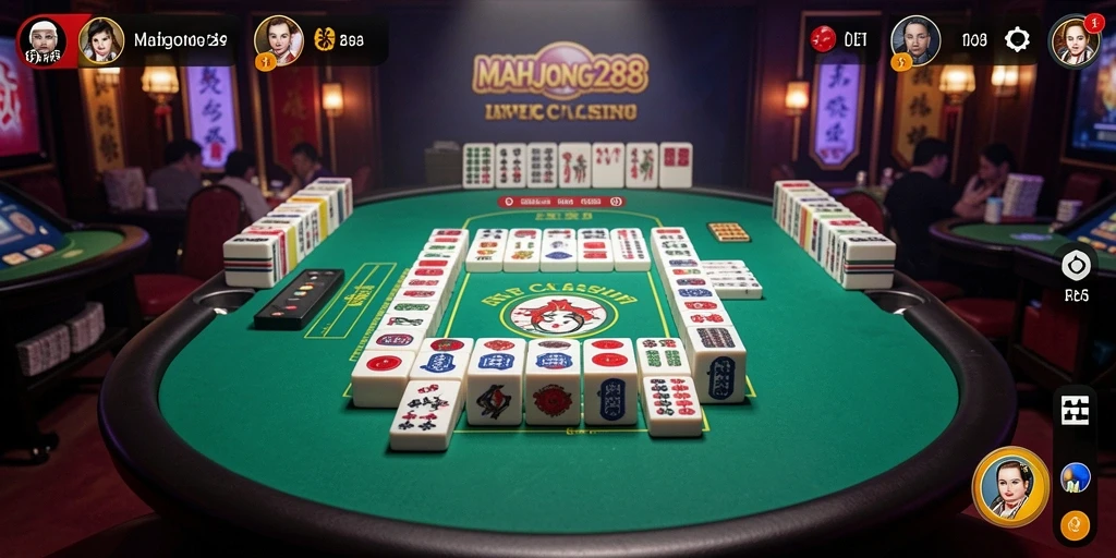 Tampilan gameplay Live Casino yang menarik di MAHJONG288.