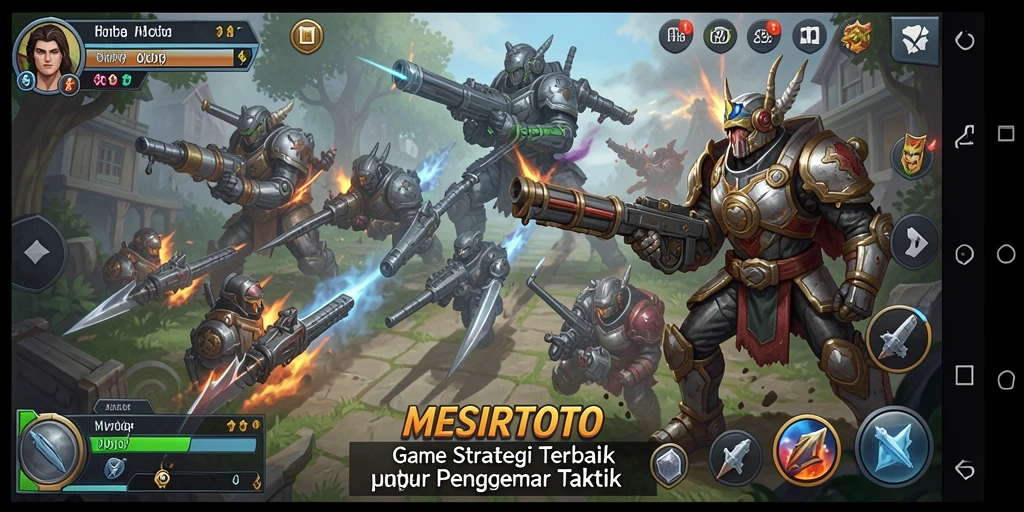 Tangkapan layar dari gameplay strategis yang mendebarkan.