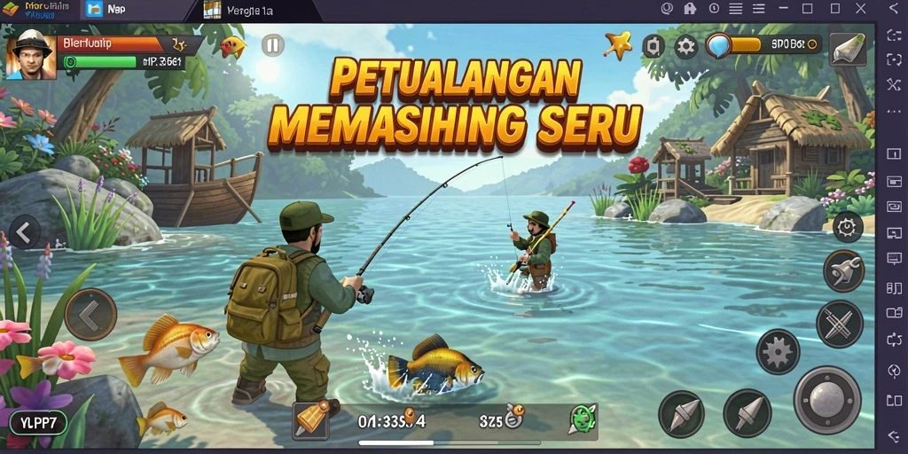 Tangkapan ikan berwarna-warni dan berbagai lokasi memancing.