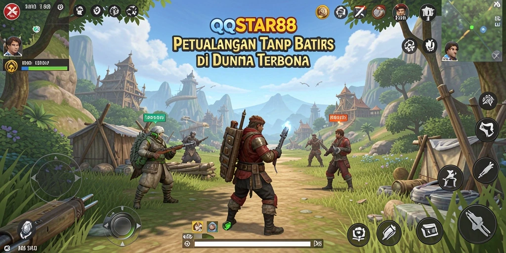 Gameplay QQSTAR88 menampilkan petualangan seru di dunia terbuka.