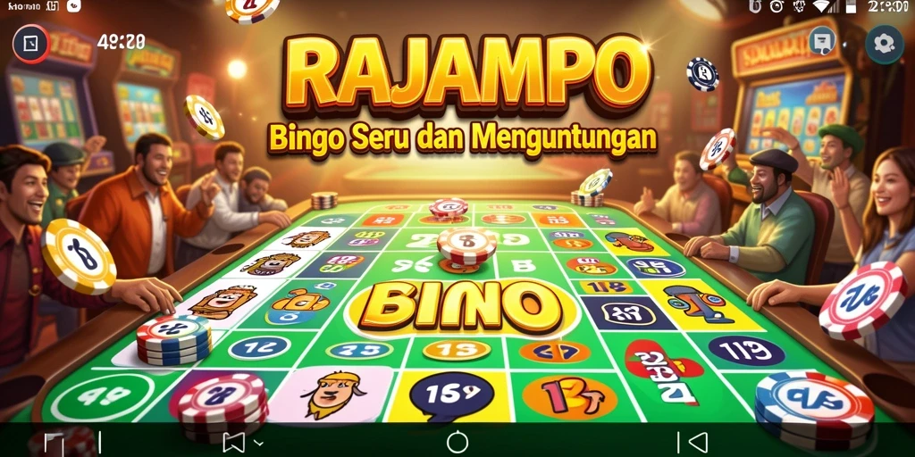 Tampilan gameplay bingo yang menarik dan interaktif di RAJAMPO.
