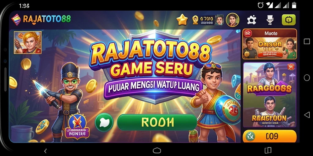 Tampilan gameplay seru di RAJATOTO88 yang penuh tantangan.
