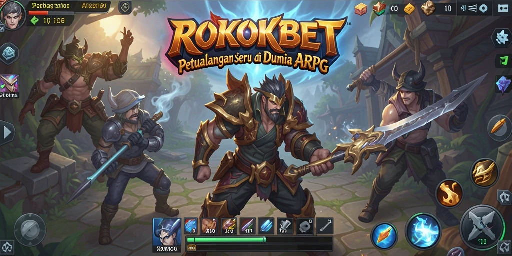 Tampilan gameplay ROKOKBET yang menarik dalam dunia ARPG.