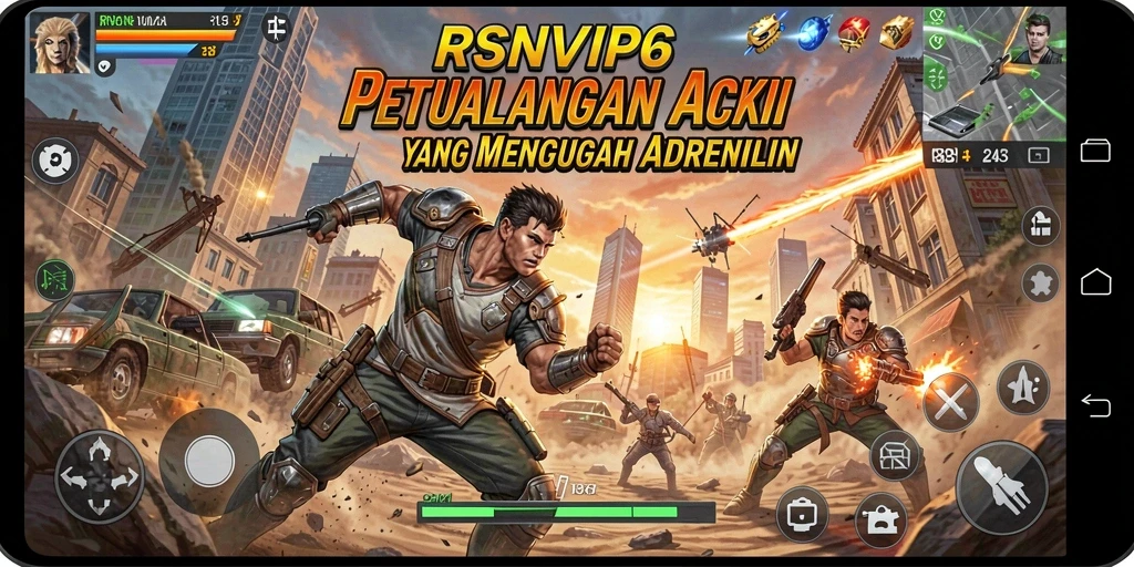 Tampilan gameplay RSNVIP6 dengan aksi seru dan grafis memukau.