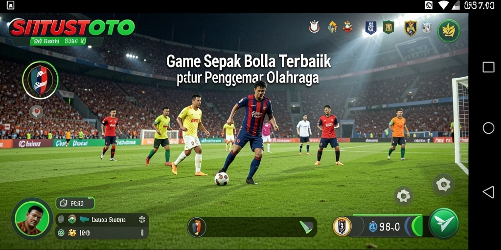 Tampilan seru gameplay sepak bola di SITUSTOTO