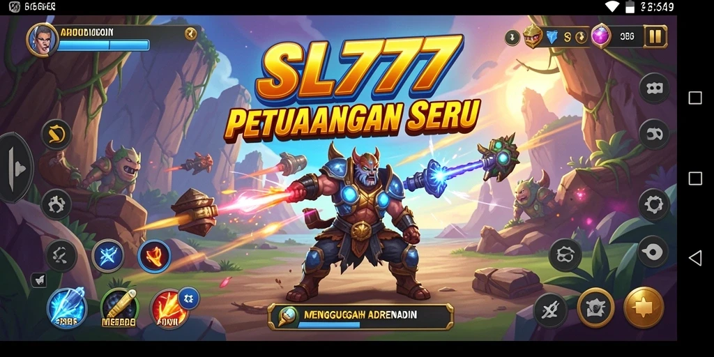 Gameplay SL777 menunjukkan aksi seru dan tantangan petualangan.
