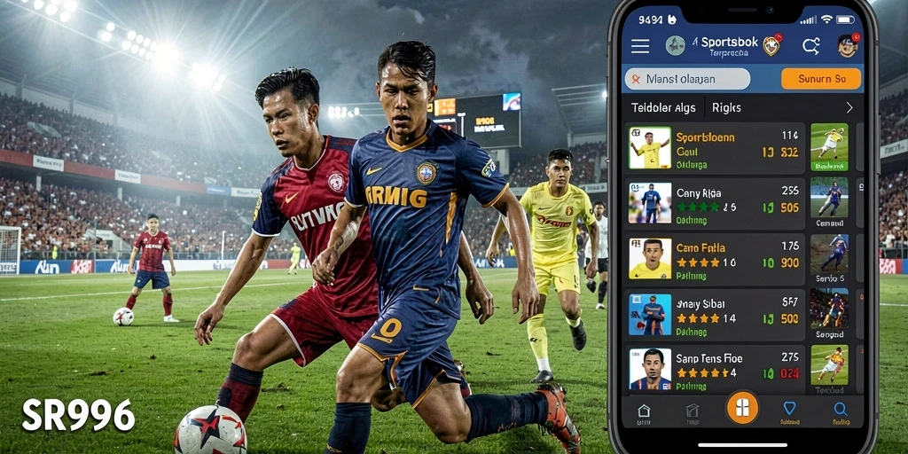 Tampilan gameplay Sportsbook yang kompetitif dan menarik.