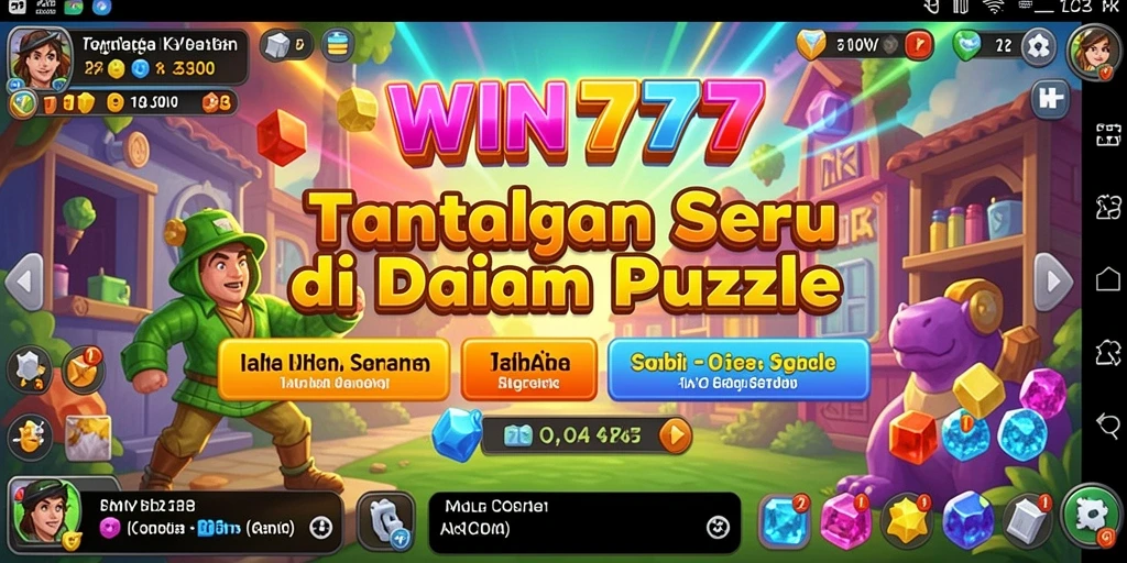 Tampilan gameplay Puzzle yang menantang di WIN777.