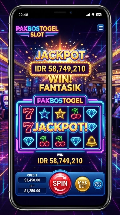 Tampilan utama aplikasi pakbostogel yang menarik dan mudah dinavigasi.